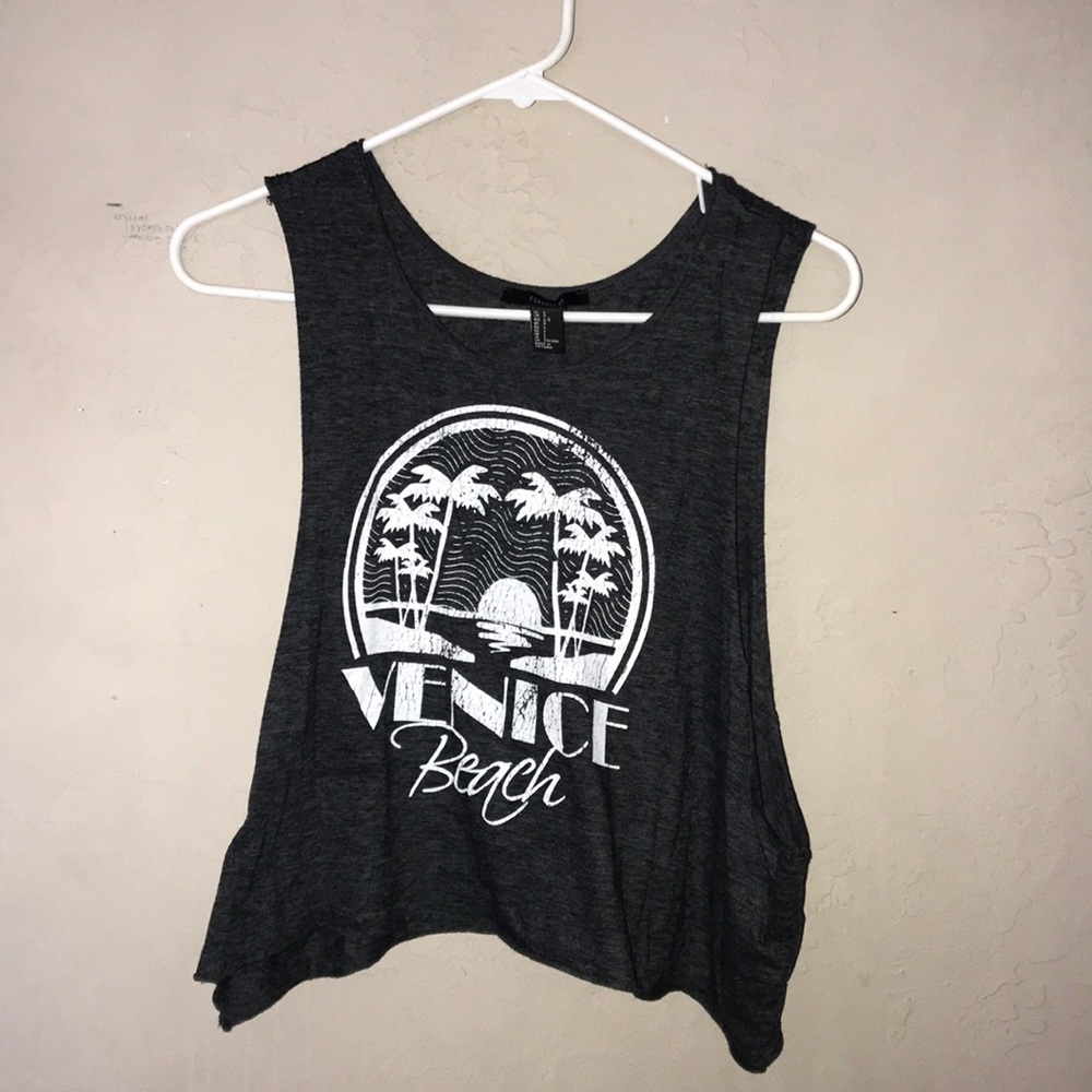 Dark gray tank top